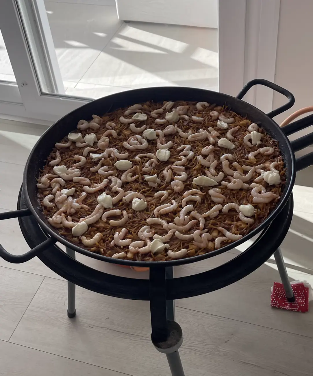 Fideuá de gambas